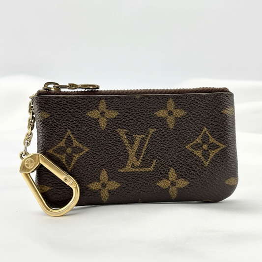 Brown Louis Vuitton checkerboard zip wallet